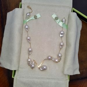 14 kt gold pearl Ross Simons necklace designer jewelry